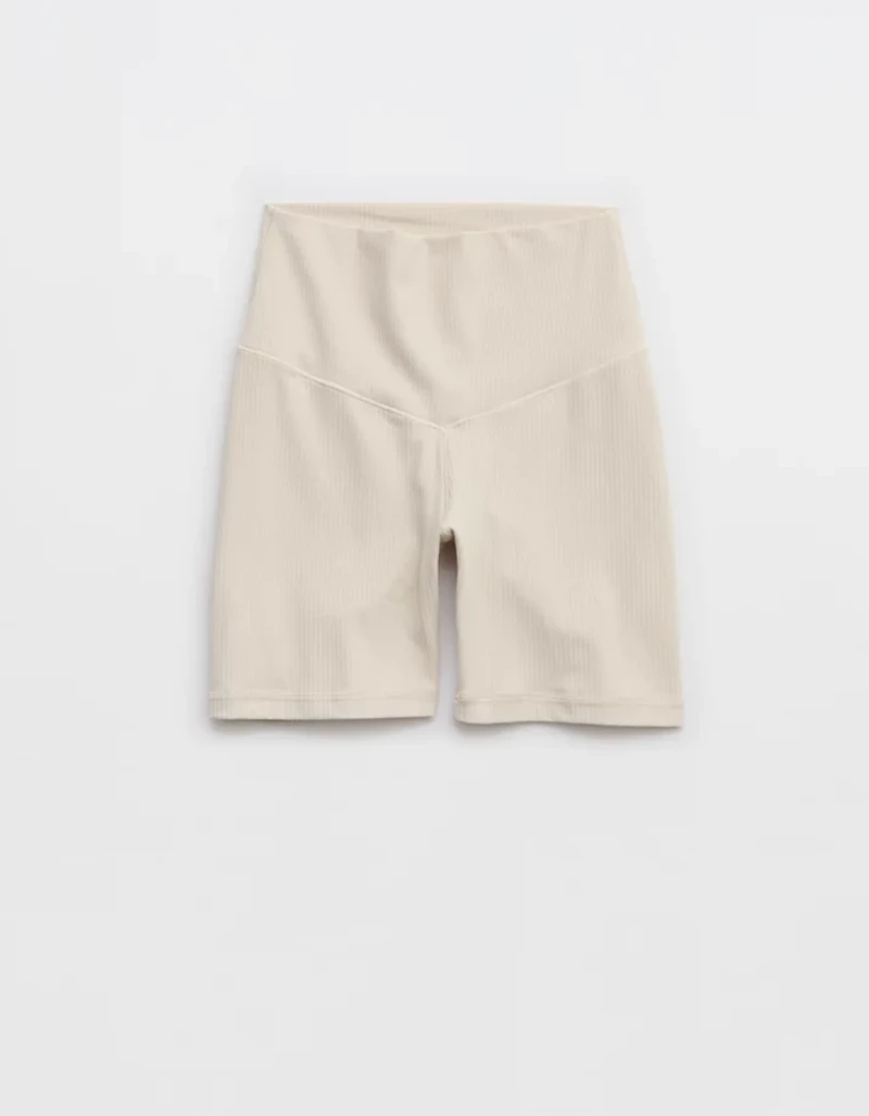 OFFLINE By Aerie Real Me XTRA Ribbed High Waisted 5" Bike Short