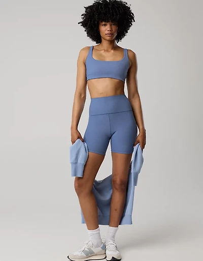 OFFLINE By Aerie Stripe Rib High Waisted 5" Bike Short