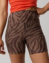 OFFLINE By Aerie Stripe Rib High Waisted 5" Bike Short