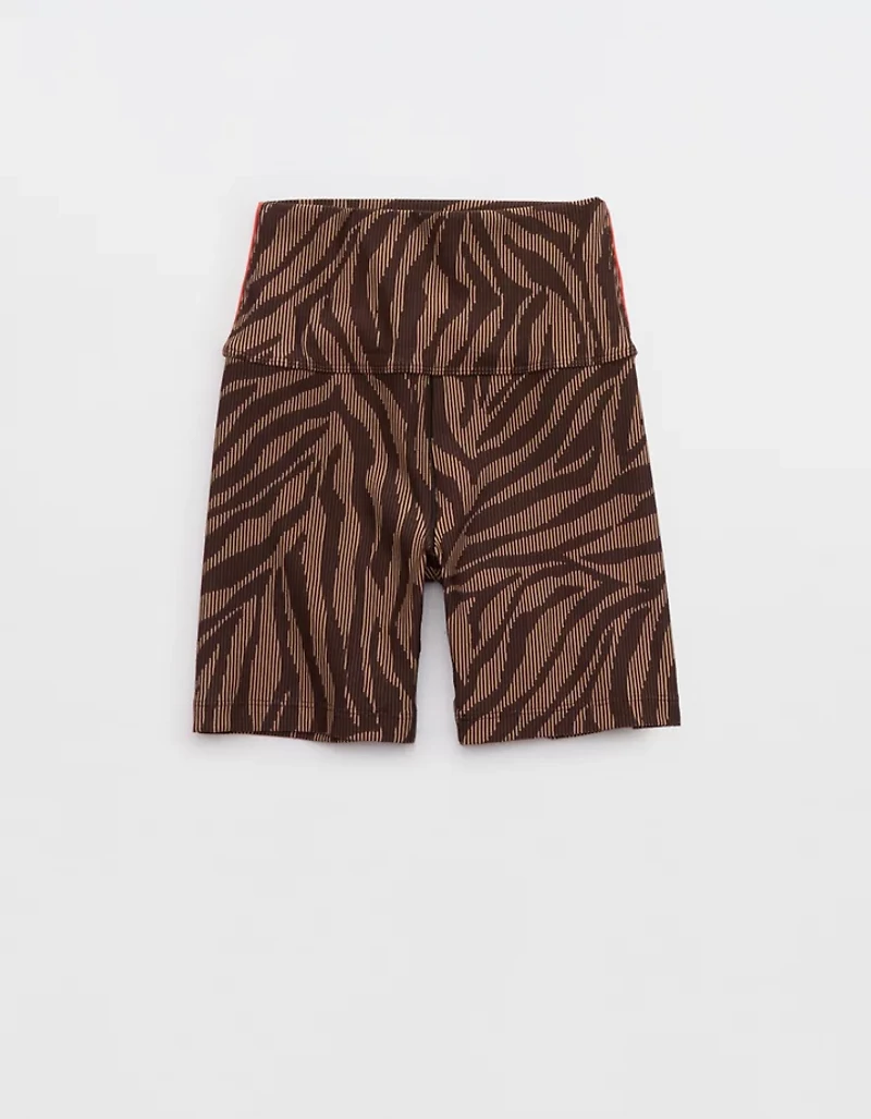 OFFLINE By Aerie Stripe Rib High Waisted 5" Bike Short