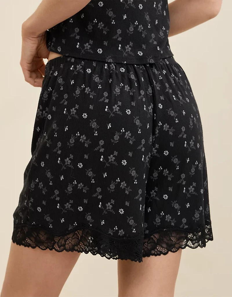 Aerie Real Soft® Rib Lace Boxer