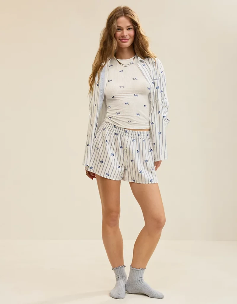 Aerie Flannel Girl Boxer