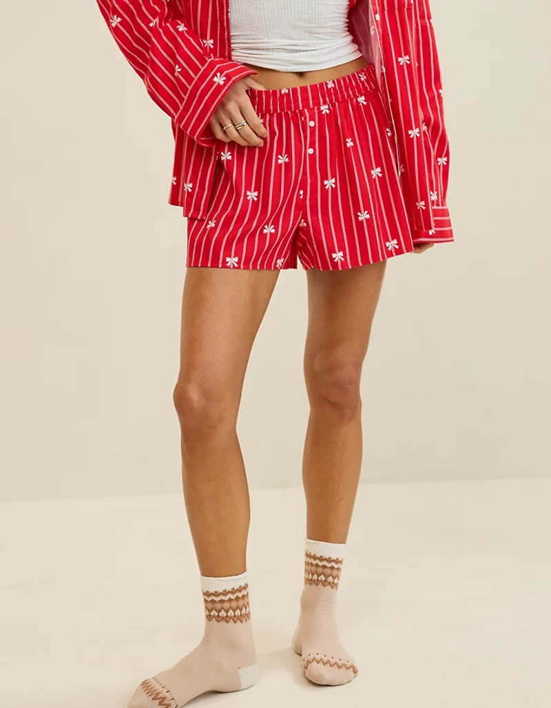 Aerie Flannel Girl Boxer