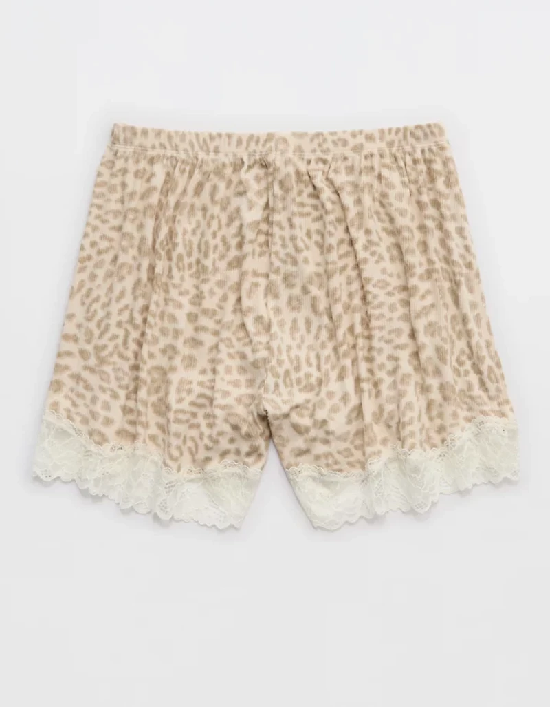 OVERSLEPT by Aerie Real Soft Ribbed Pajama Short