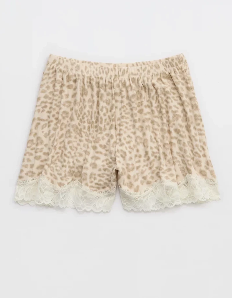 OVERSLEPT by Aerie Real Soft Ribbed Pajama Short