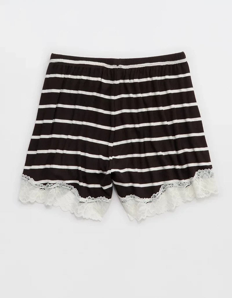OVERSLEPT by Aerie Real Soft® Ribbed Pajama Short