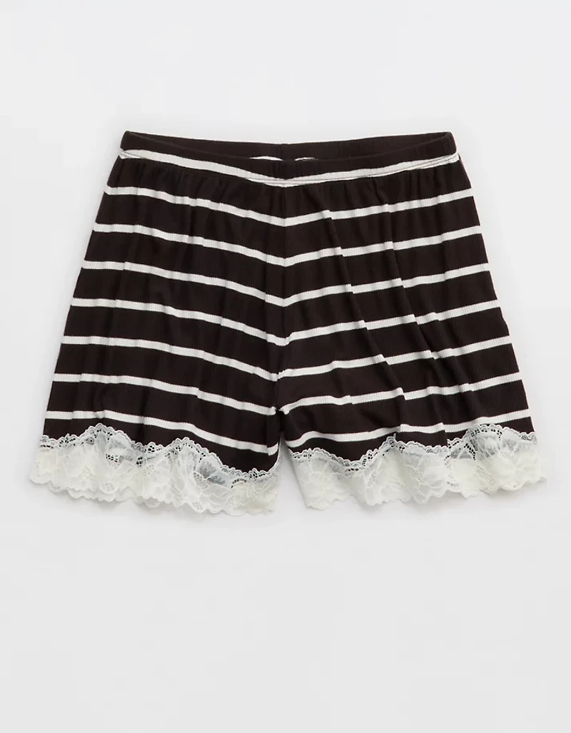 OVERSLEPT by Aerie Real Soft® Ribbed Pajama Short