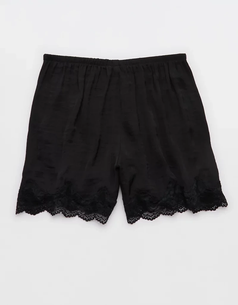 Aerie Night Out Satin Lace Boxer