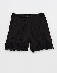 Aerie Night Out Satin Lace Boxer