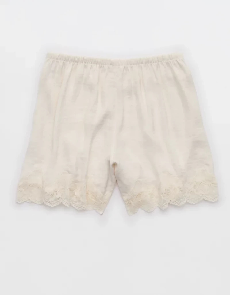 Aerie Night Out Satin Lace Boxer