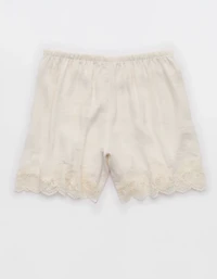 Aerie Night Out Satin Lace Boxer