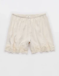 Aerie Night Out Satin Lace Boxer