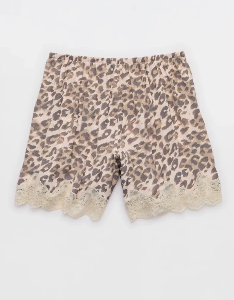 Aerie Night Out Satin Lace Boxer