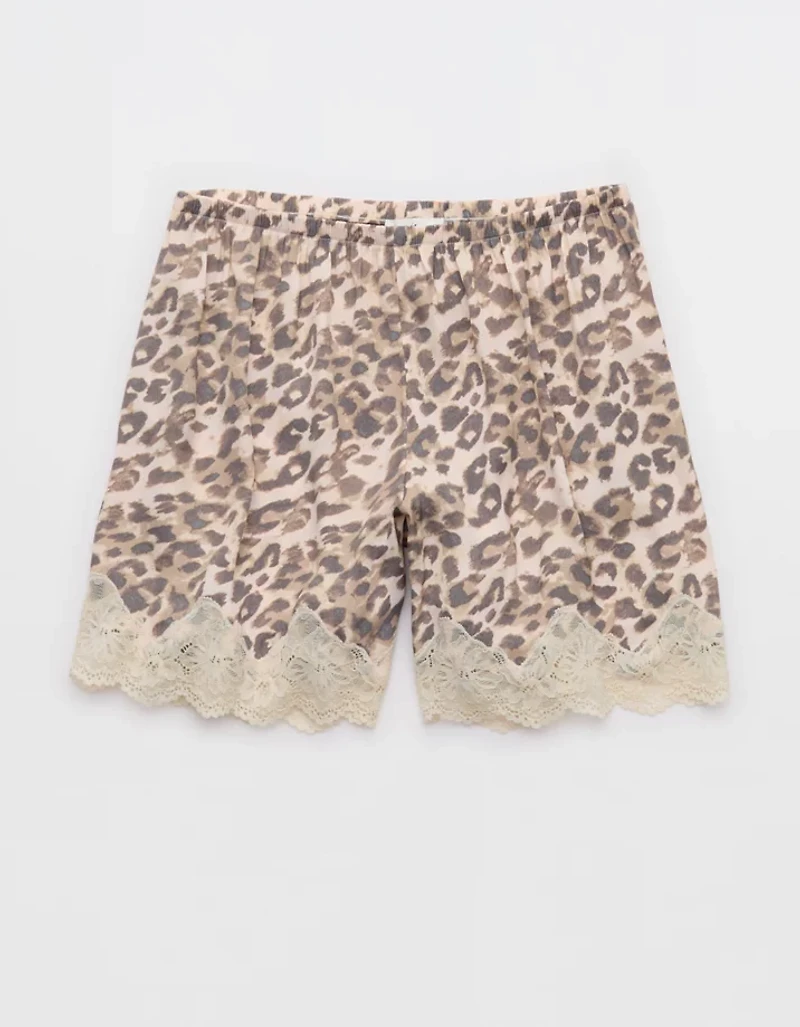 Aerie Night Out Satin Lace Boxer