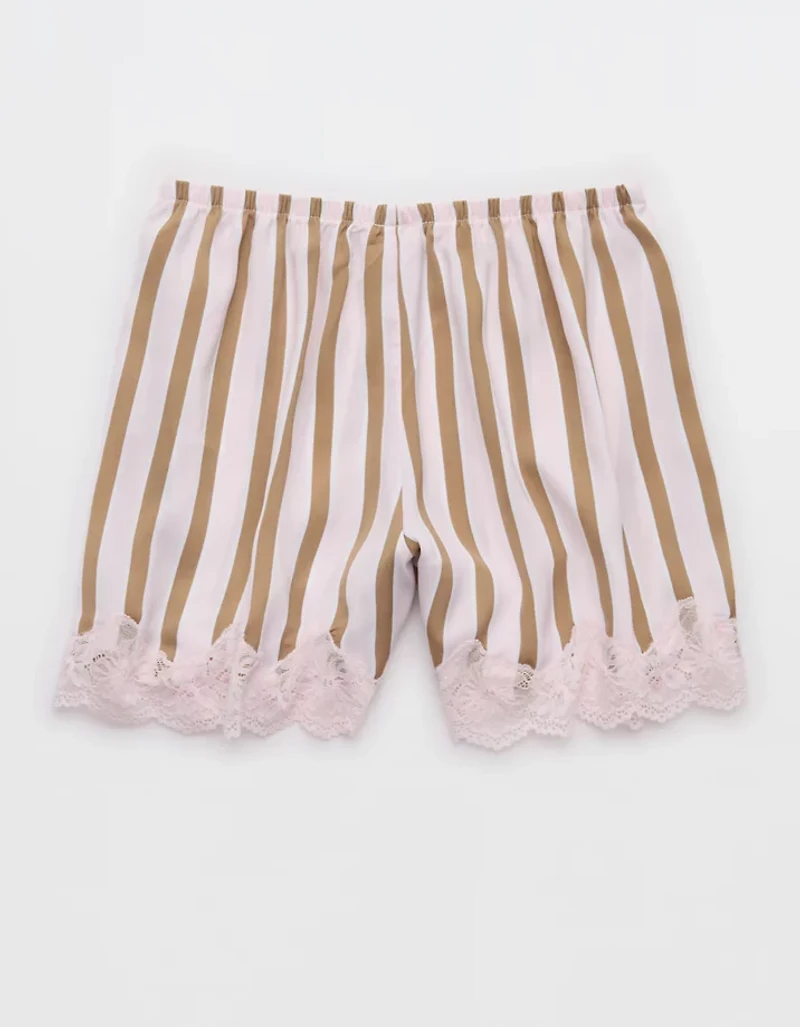 Aerie Night Out Satin Lace Boxer