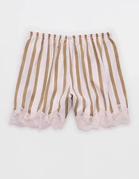 Aerie Night Out Satin Lace Boxer