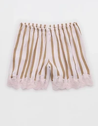 Aerie Night Out Satin Lace Boxer