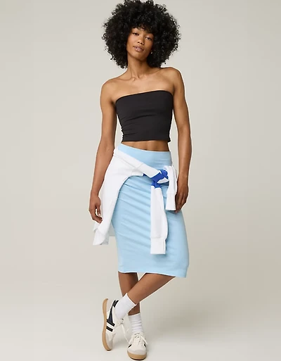 OFFLINE By Aerie The Hugger Midi Skirt