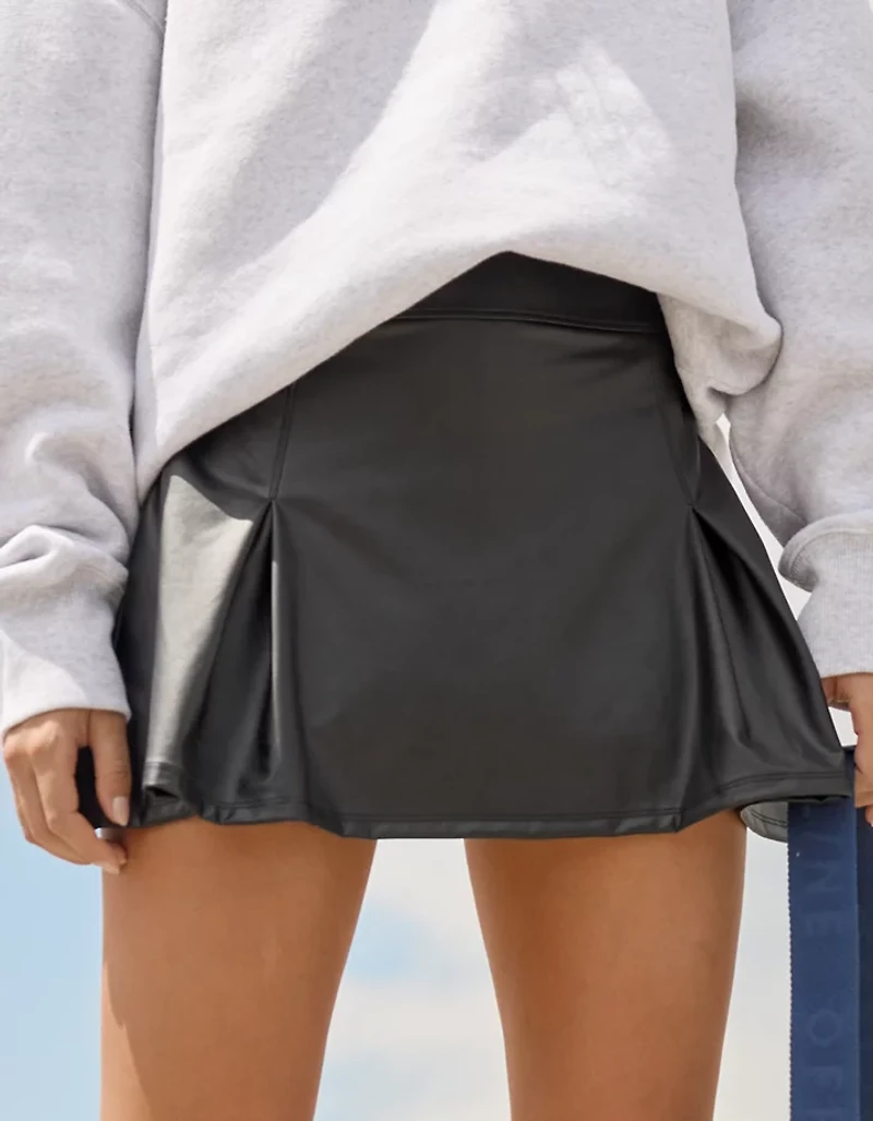 OFFLINE By Aerie Real Luxe Faux Leather Mini Skirt