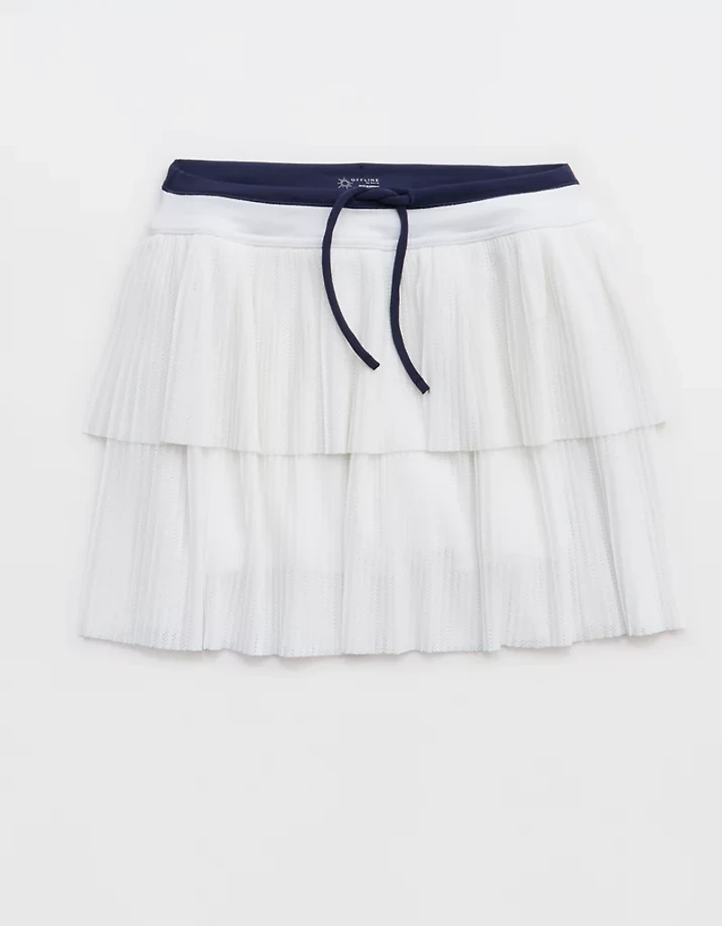 OFFLINE By Aerie Real Me Pleated Mesh Skort