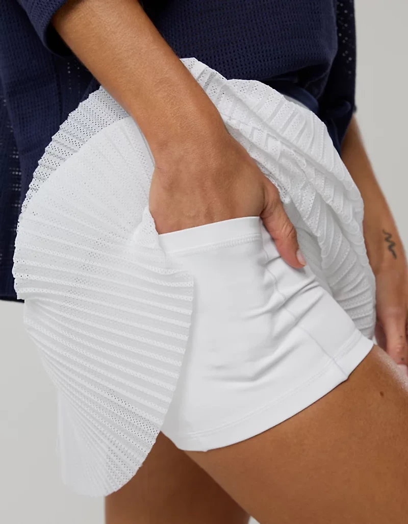 OFFLINE By Aerie Real Me Pleated Mesh Skort