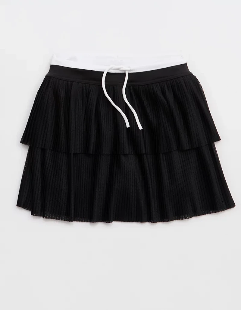OFFLINE By Aerie Real Me Pleated Mesh Skort