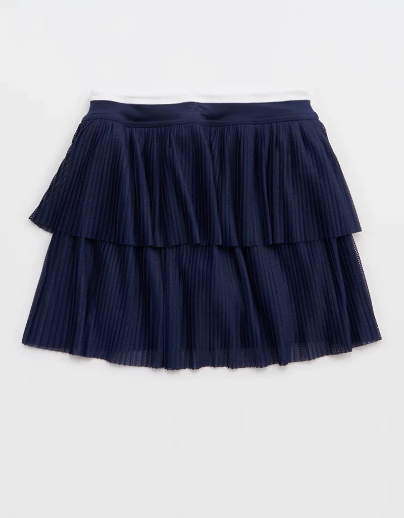 OFFLINE By Aerie Real Me Pleated Mesh Skort