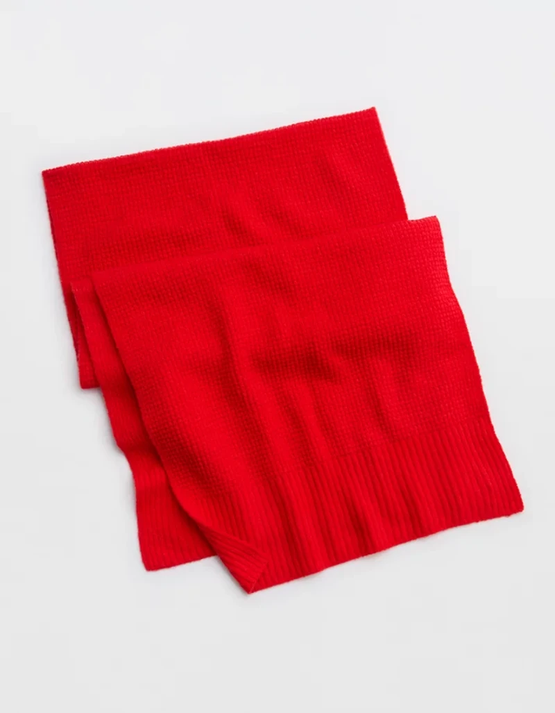 OFFLINE By Aerie Waffle Blanket Scarf