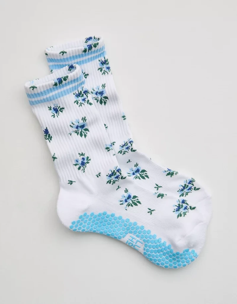 LUCKY HONEY Flower Grip Socks