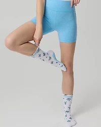 LUCKY HONEY Flower Grip Socks