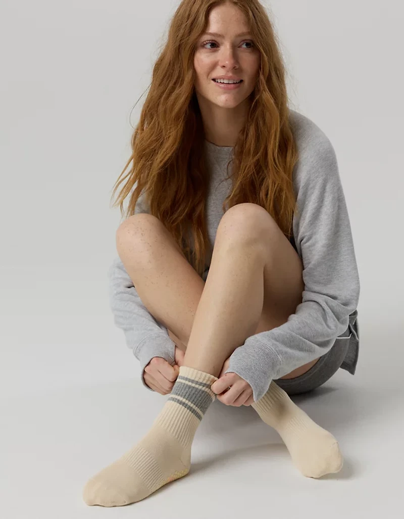 LUCKY HONEY Crew Grip Socks