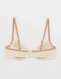 Show Off Vintage Lace Plunge Push Up Bra