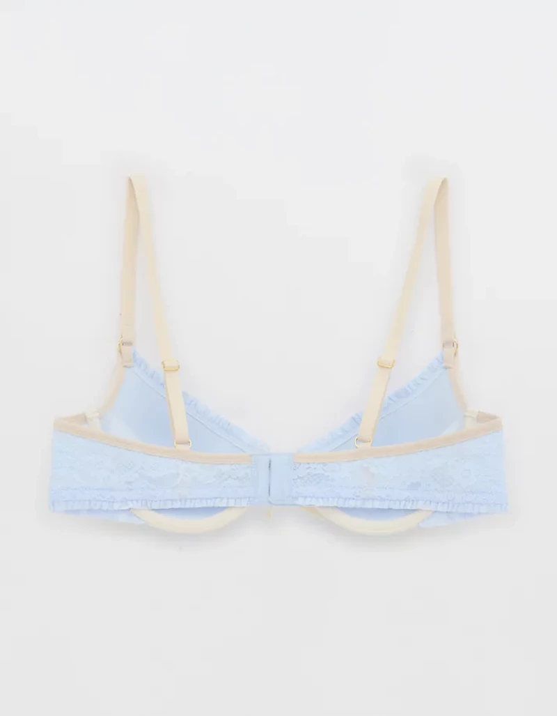 Show Off Vintage Lace Plunge Push Up Bra