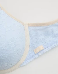 Show Off Vintage Lace Plunge Push Up Bra