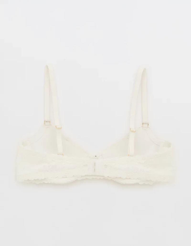 Show Off Vintage Lace Plunge Push Up Bra