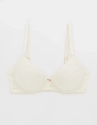Show Off Vintage Lace Plunge Push Up Bra
