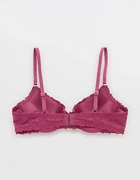 Show Off Vintage Lace Plunge Push Up Bra