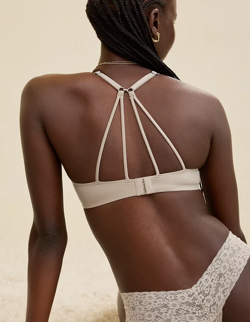 Sunnie Demi Push Up Strappy Back Bra