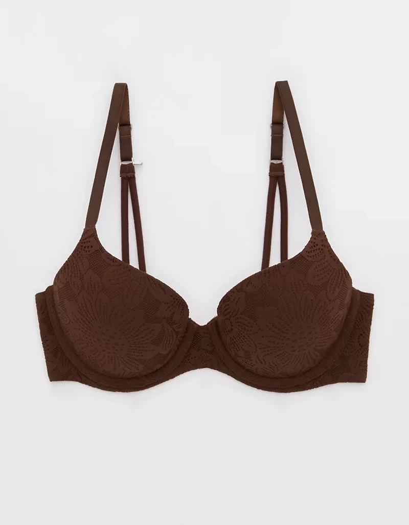 Sunnie Bloom Lace Demi Push Up Bra
