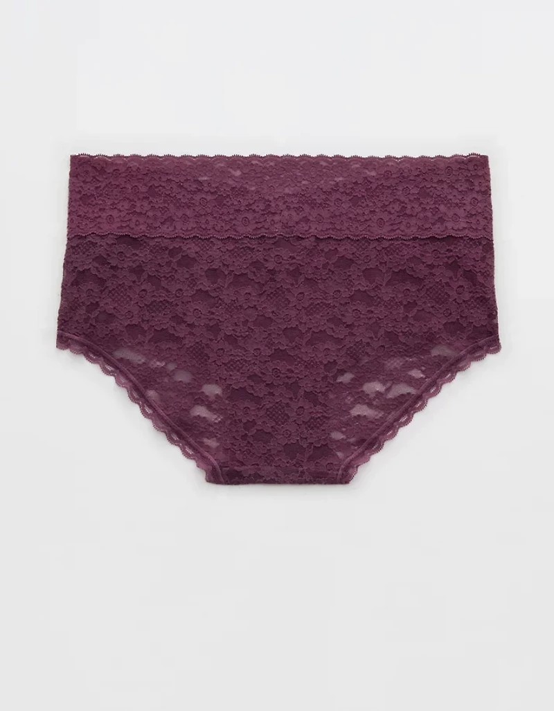 Show Off Vintage Lace Wide Waistband Boybrief Underwear