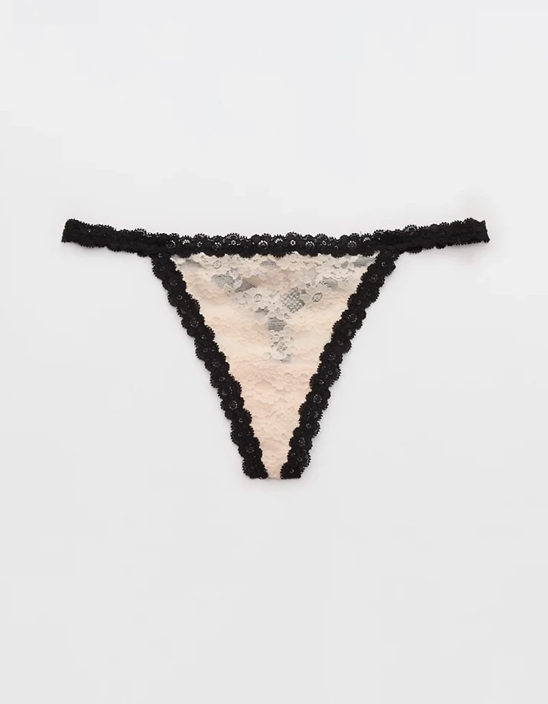 Show Off Vintage Lace String Thong Underwear