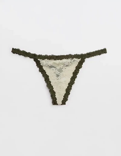 Show Off Vintage Lace String Thong Underwear