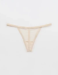 SMOOTHEZ Sheer Stripe Thong Underwear