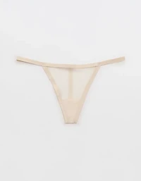 SMOOTHEZ Sheer Stripe Thong Underwear