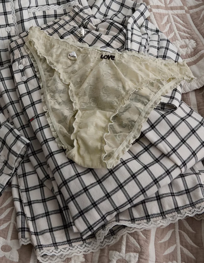 Show Off Heart Mesh Bloomer Underwear