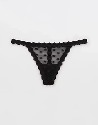 Show Off Daisy Mesh String Thong Underwear