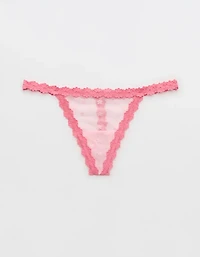 Show Off Daisy Mesh String Thong Underwear