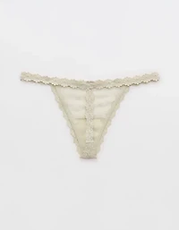 Show Off Daisy Mesh String Thong Underwear