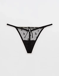 Show Off Vintage Femme Embroidery Thong Underwear