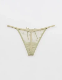 Show Off Vintage Femme Embroidery Thong Underwear